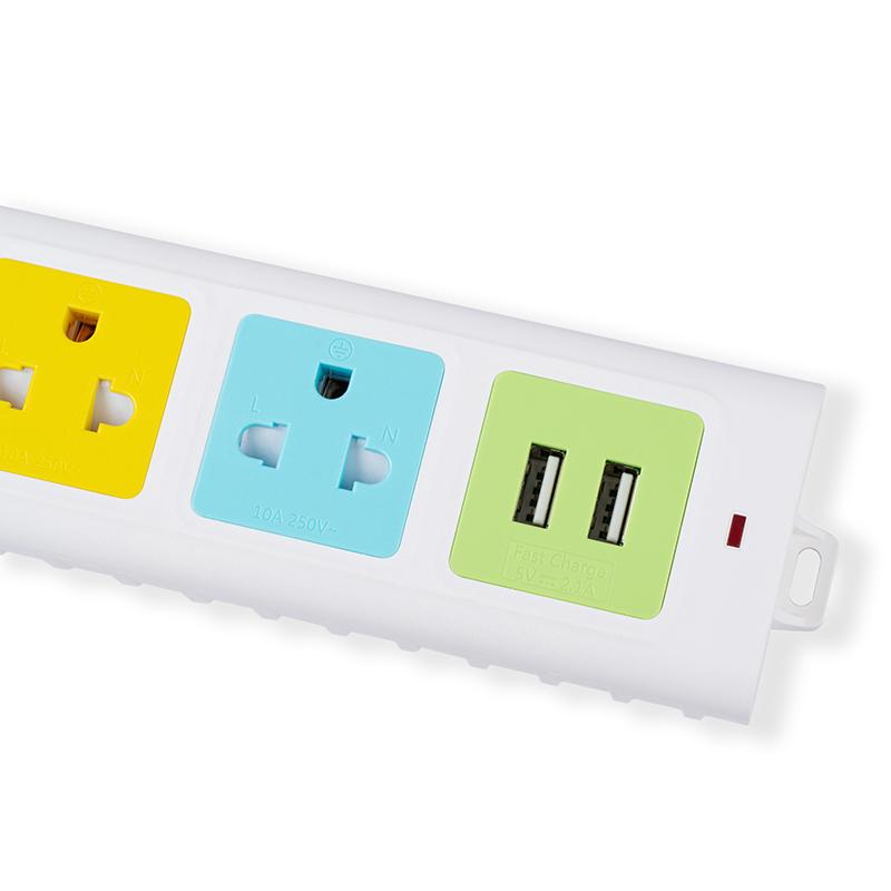 2 Sockets And 2 USB Port Power Strip supplier